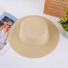 Straw hat, material Handmade hat Embryo Sunshade sun protection hat Team building activity Flat brim round edge woven basin hat