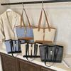 Contrast Canvas Bag Casual Versatile Shoulder Handbag Bucket Bag Large Capacity Tote Bag