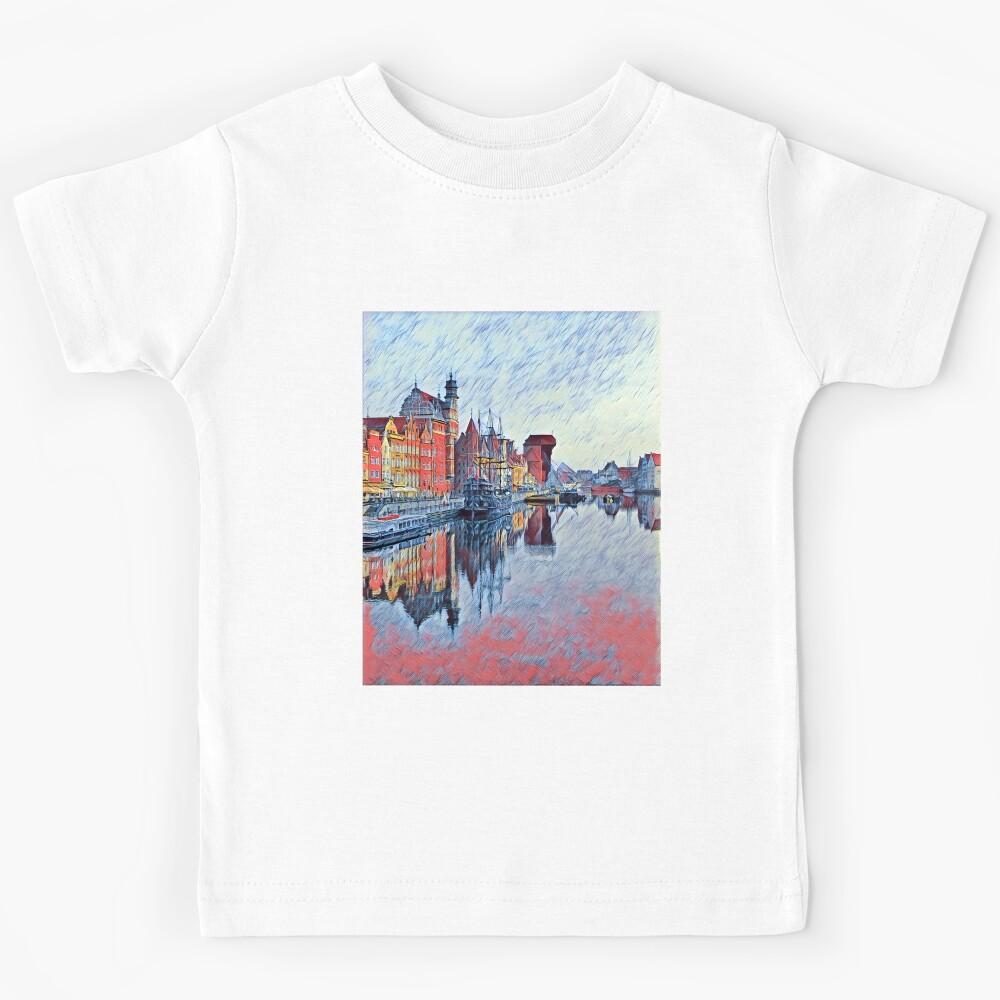 Gdansk Motława Reflections Kids T-Shirt 160