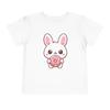Toddler Cute Bunny Donut Shirt Kawaii Cartoon Easter Rabbit Graphic T-Shirt