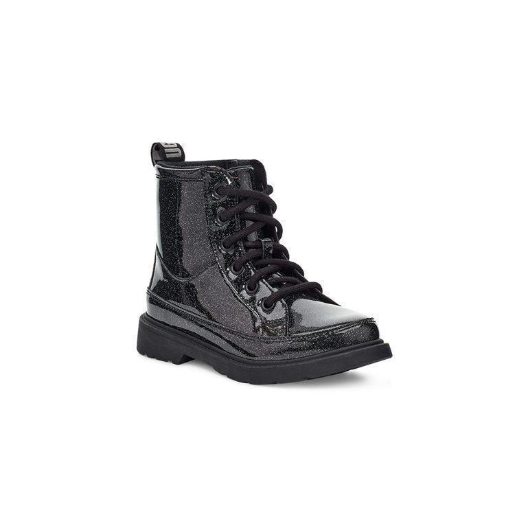 UGG Robley Glitter Velvet Zipper Kids' Snow Boots Black Children Aged 3 7 Years Old 1116377T-BLK