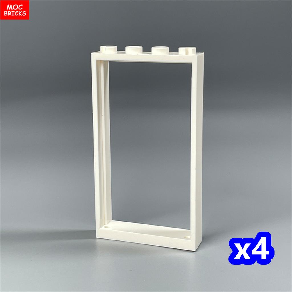MOC Bricks Door 1x4x6 Window Fence Gate DIY Garden House Architecture Accessories Building Blocks Children's Toys