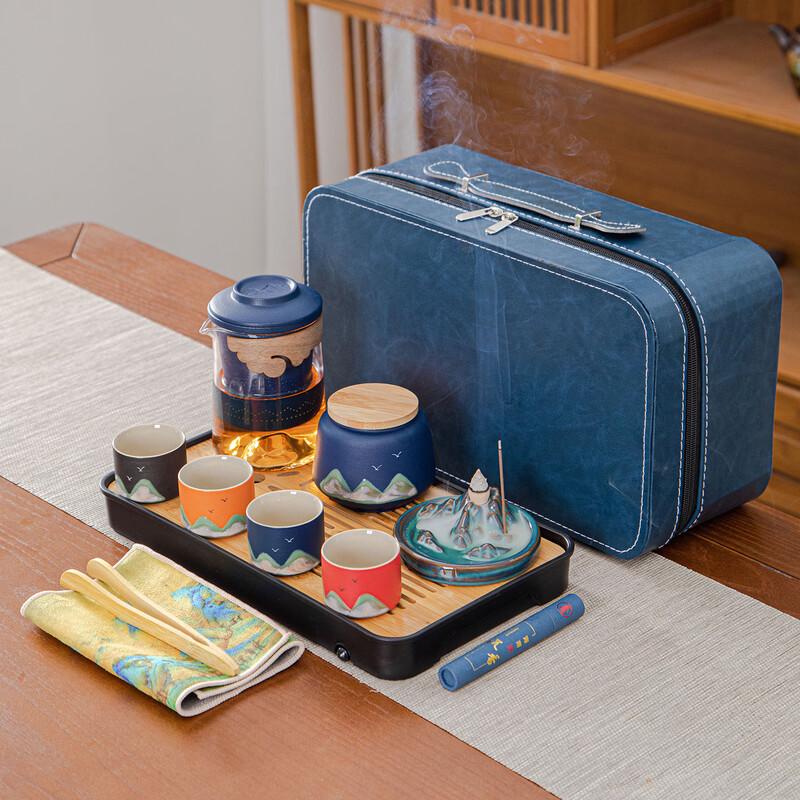 Portable Ceramic Quick Brew Tea Set