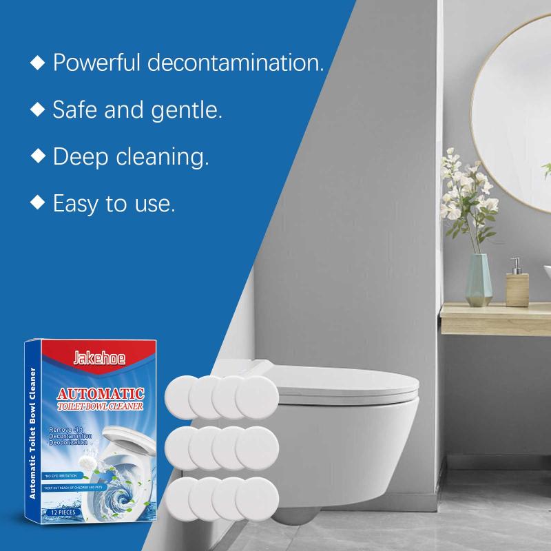 12Pcs Toilet Bowl Cleaning Effervescent Tablets Household Descaling And Deodorizing Cleaning Tablets Toilet Cleaning Is Magical 1pcs