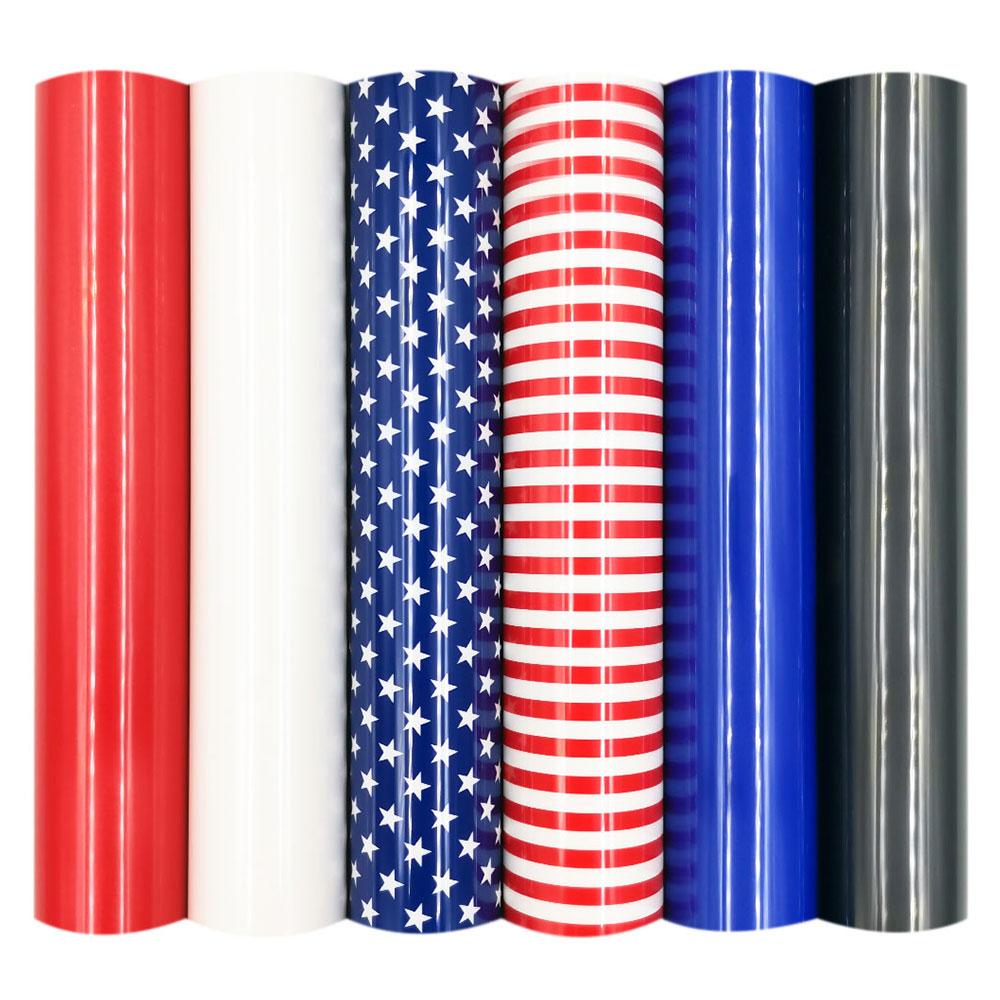 Multi-style 12"X10" Bundle Heat Transfer Vinyl Film Iron On Clothes HTV Printing for Tshirt Fabric Xmas Home Decor DIY by Cut