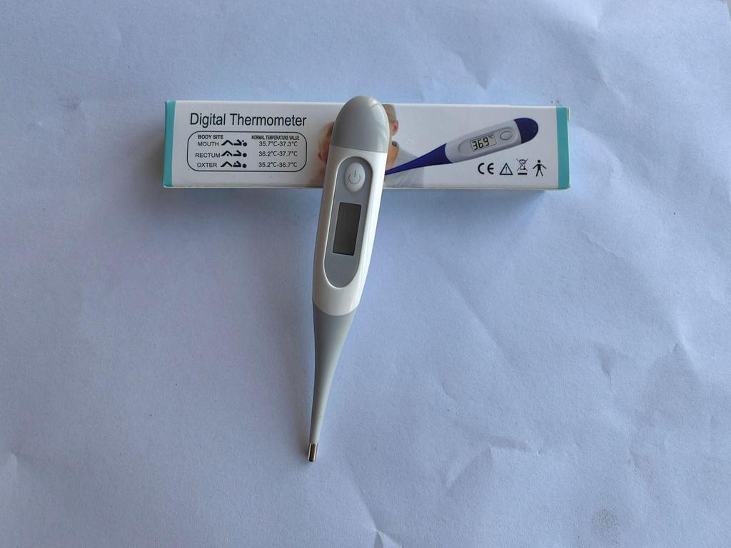 Waterproof Soft-Tip Digital Thermometer for Children and Adults, Measures Oral and Body Temperature
