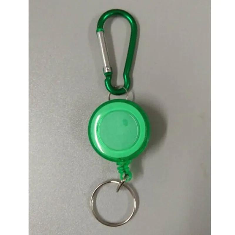 2026 1pc Retractable Pull Badge Reel ID Lanyard Name Tag Card Badge Holder Reels ABS Plastic Key Ring Chain Clips