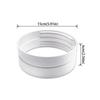 White Polypropylene Exhaust Duct Extension Exhaust Duct Coupling Adapter  Vent Pipe Compatible