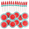 10PCS Summer Hawaiian Paper Cocktail Mini Parasols Decoration Cake Topper Drinks Accessory Paper Umbrella Sticks Random Color