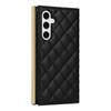 For Samsung Galaxy S25 Case Suction Cup PU Leather Wallet Phone Cover with Straps