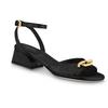 Louis Vuitton Edge One Strap Sandals Women's Black 1ABGVD
