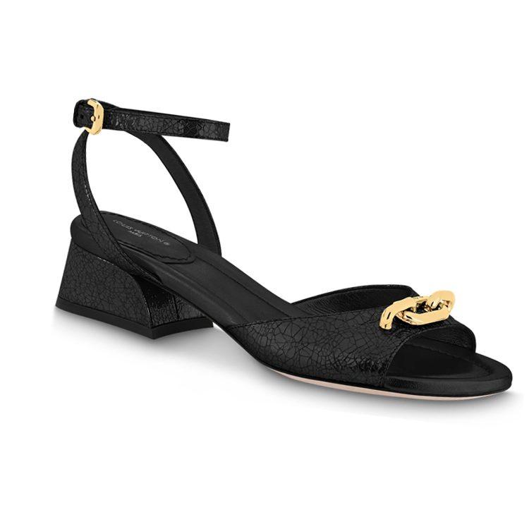 Louis Vuitton Edge One Strap Sandals Women's Black 1ABGVD