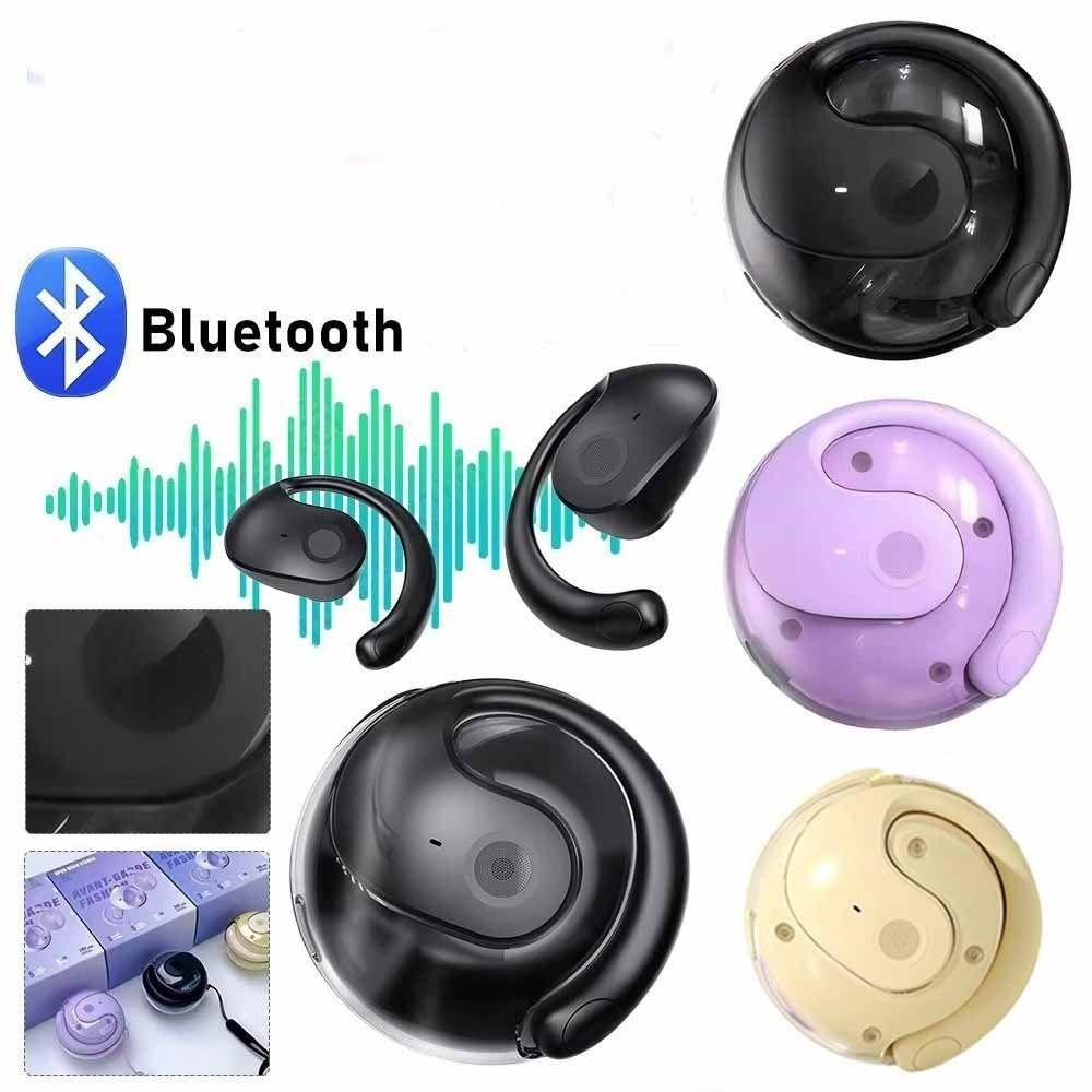 Waterproof Ear Hanging Headphone HIFI Stereo Wireless Bluetooth Earphone  Business Travel Learning