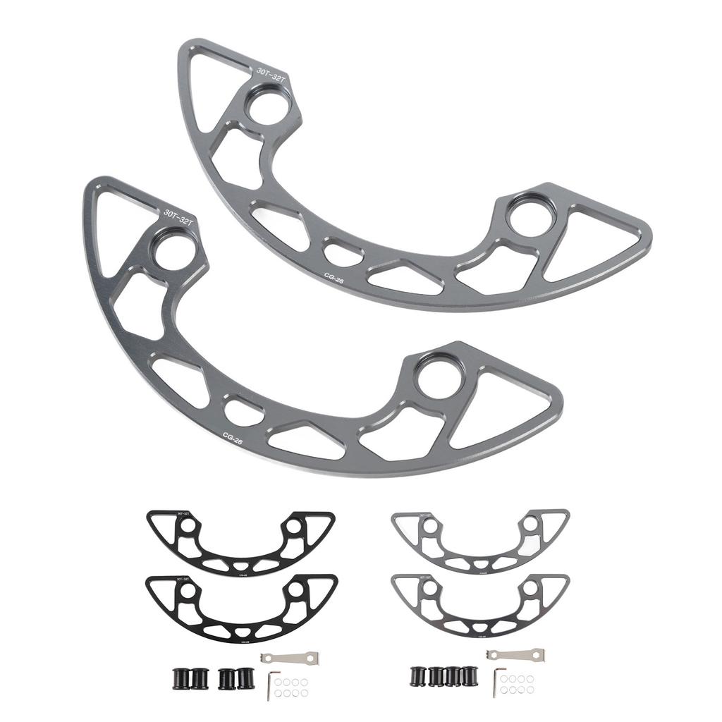 Kettenblattschutz Aluminiumlegierung Getrennter Kurbelsatz Kettenradschutzabdeckung für 30Z bis 32Z 104 BCD