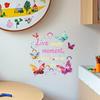 Colorful Butterfly & Letter Decorative Stickers for Study or Living Room Walls