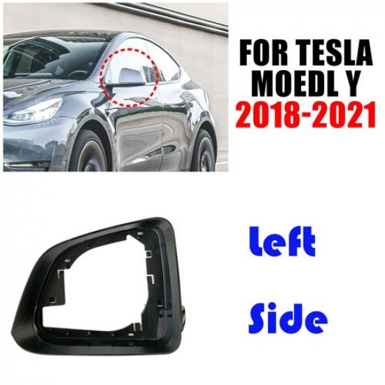 Left Driver Wing Door Mirror Cover Side Mirror Frame for 2018- Tesla Model Y