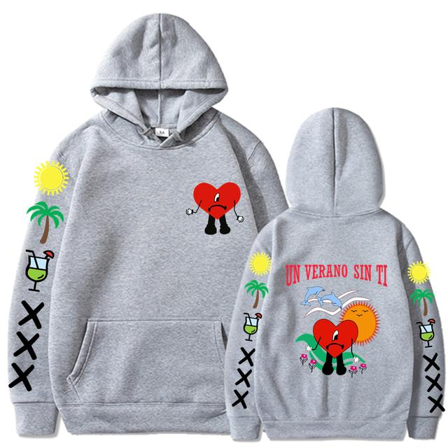 Un Verano Sin Ti Mikina Pánské Ženy Móda Bad Bunny Mikiny Dětské Hip Hop Mikiny Mikiny Mikiny s dlouhým rukávem Mikina s kapucí Dívčí kabáty