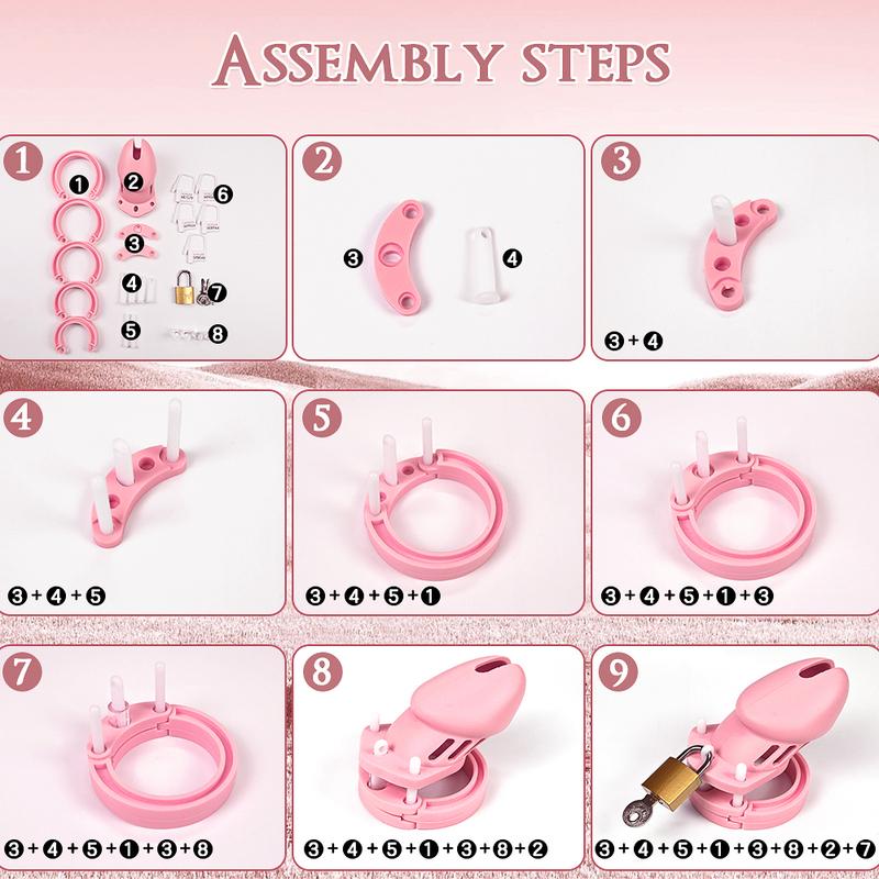 Silicone Chastity Cage Male Cock Lock S/L Penis Rings Sex Toys For Sissy Men Femboy Stretcher BDSM Gay Erotic Urethral Device 18