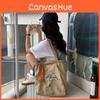 Fashionable Printed Canvas Tote Bag Large Capacity Shoulder Bag For Everyday Use