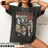 Retro Criminal Minds Vintage Used Unisex Schwer Baumwolle 90er Grafik T-Shirt FD