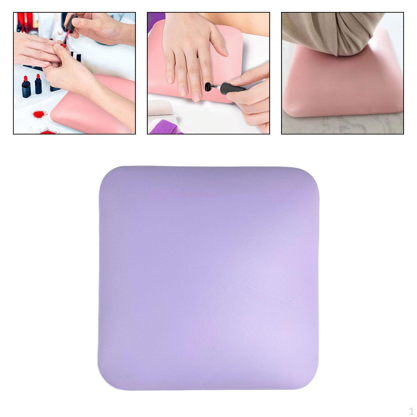 

Подставка для ногтя, подставка для локтя, мягкая, легко моется, нескользящая накладка из микрофибры violet