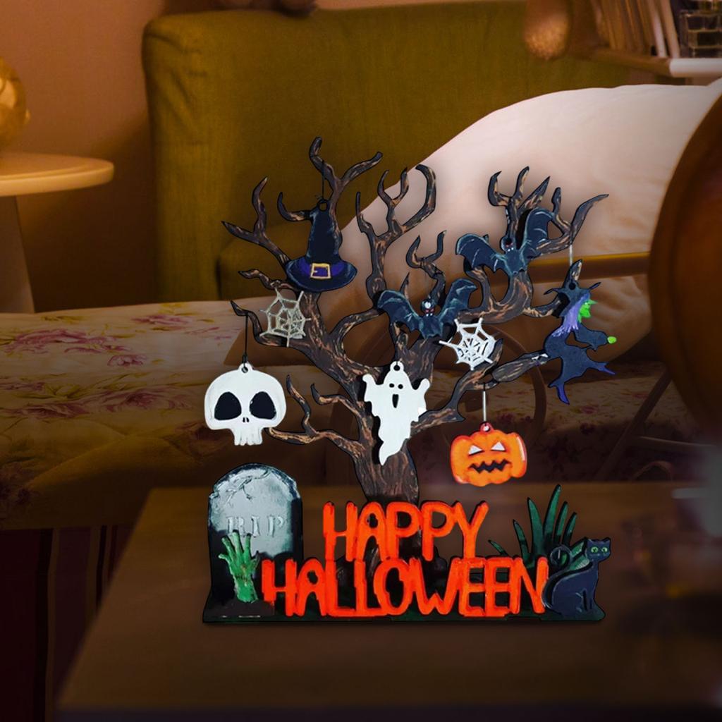 Halloween Decorations Evil Tree Pumpkin Tabletop Holiday Village For Parties And Events Home ( 25X28cm)