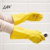 Heavy Duty PVC Gloves for Cleaning 2PCS Household Gloves, Reusable Waterproof Thickened Work Extended Flexible Food Preparation Wristband Multi
