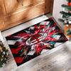 Tappeto in Flanella Stampato AC Milan Antiscivolo Morbido Poliestere Tappeto per Pavimento Tappetino Decorativo da Interno per Camera da Letto Soggiorno Divano Sala Giochi Decorazione Casa