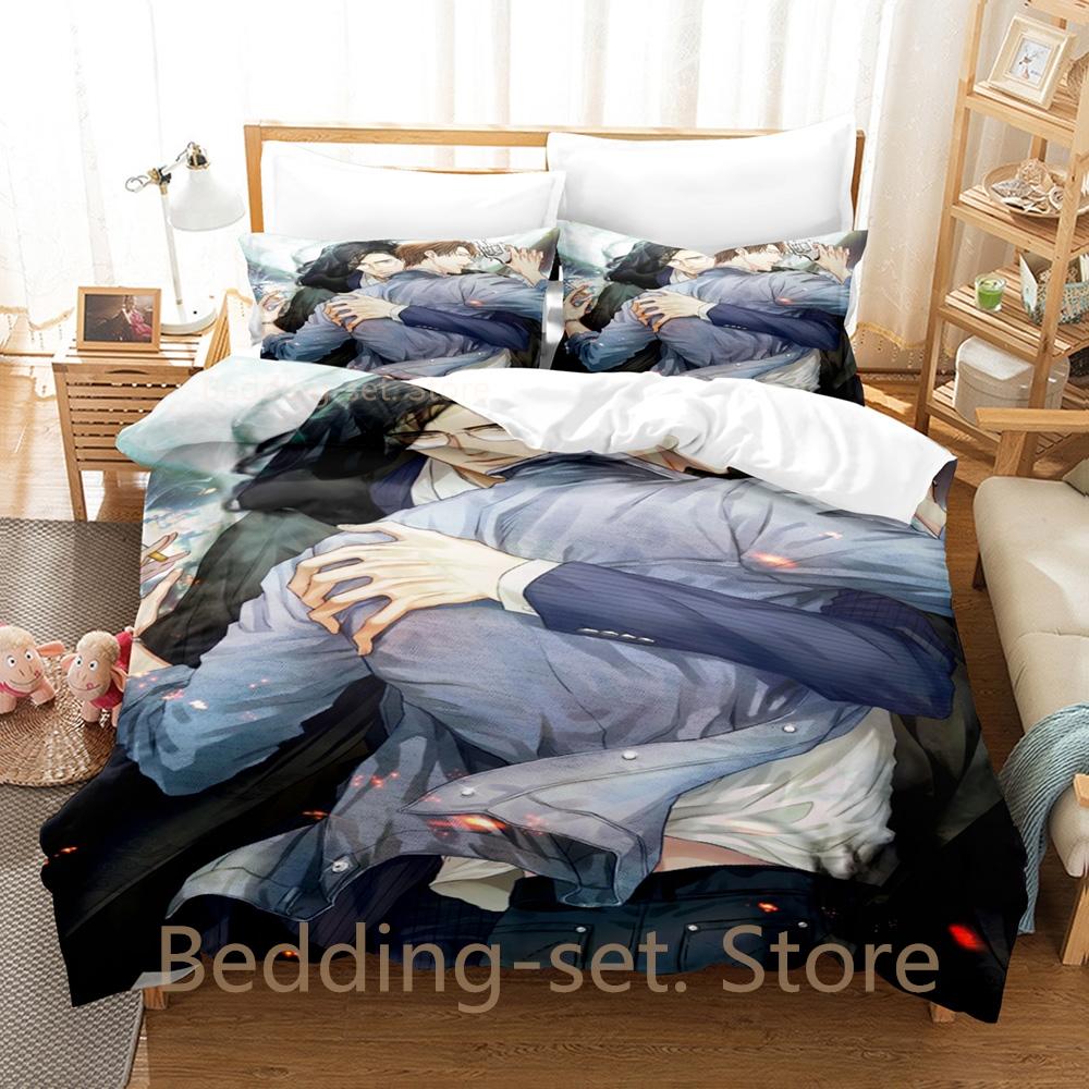 Comforter Guardian Zhen Hun Bedding Set Single Twin Full Queen King Size Bed Set Adult Bedroom Duvet Sets Anime Bed