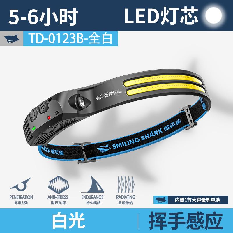 Outdoor Light-weight Fishing Lamp, Large Floodhead, Intelligent Inductive Red Light Flashing Headlight.