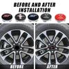 4pc 3D 54mm Car Emblem Wheel Hub Center Cap Badge Covers Auto Accessory For Ford Fiesta Mondeo Fusion Escape Edge Ecosport Focus