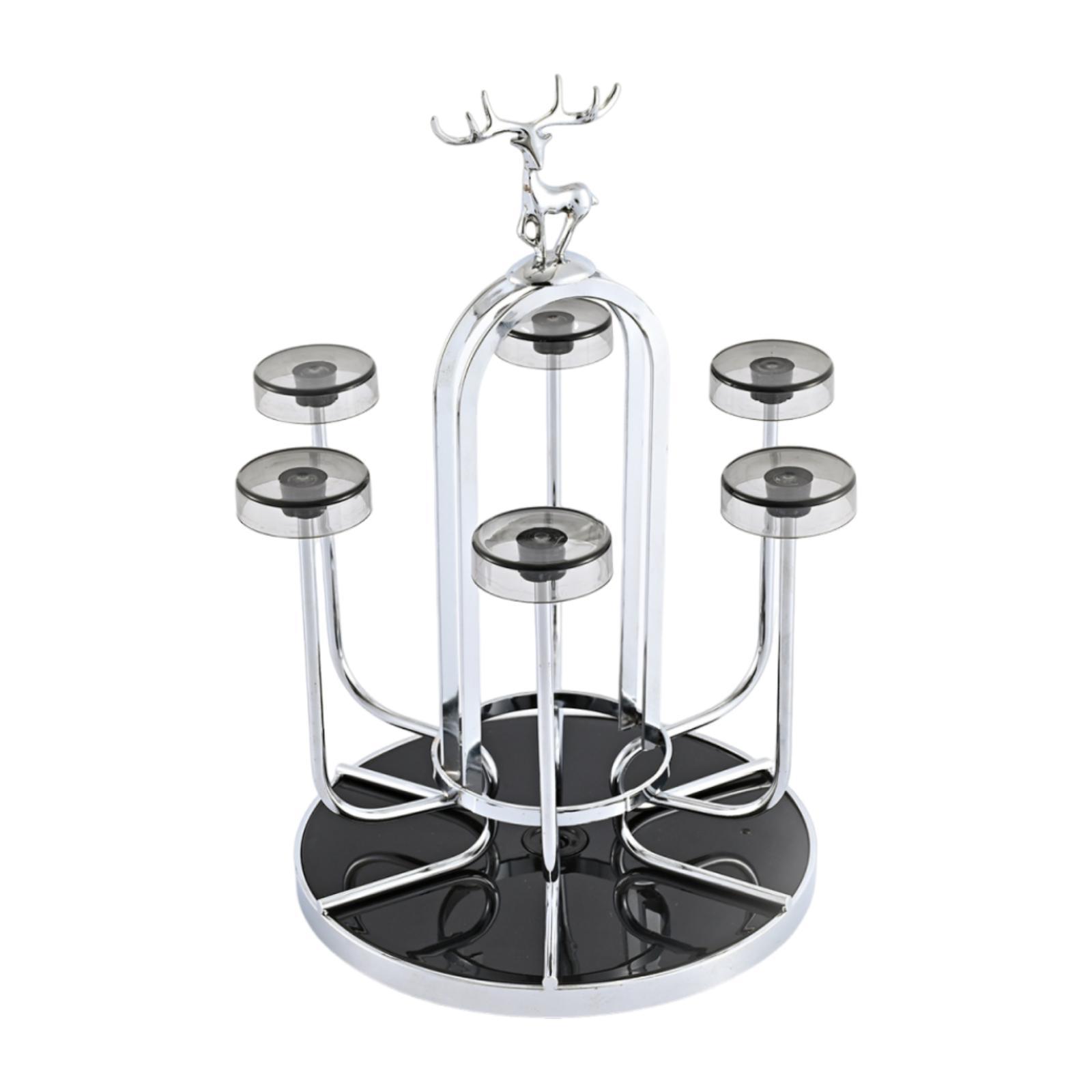 

Cup Rack Stand,Draining Rack Saving Space Display Coffee Mug Holder Drainer for Pub Dining Room Bottles Drinking Glass