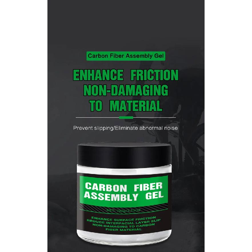100g Carbon Fiber Bicycle Grease Anti Slip Bicycle Grease Bicycle Anti-Slip Lube Bicycle Assembly Grease for Seat handlebars