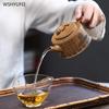 Yixing Purple Sand Pot High Temperature Section Mud of Raw Ore Handmade Purple Clay Teapot Household Kung Fu Tea Set