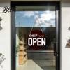 Wooden Door Sign Open Closed Double-Sided Hanging Reversible Pine Wood Sign Business Holiday Double-sided Decor with Rope No Drill