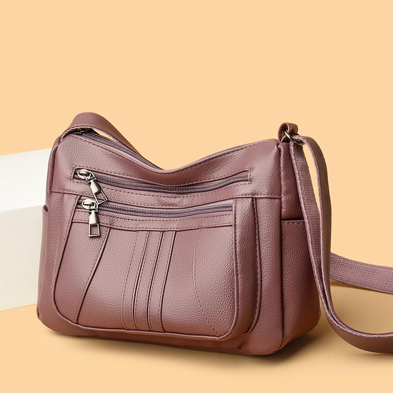 2025 Stylish Retro Leather Mummy Shopper & Crossbody Bag