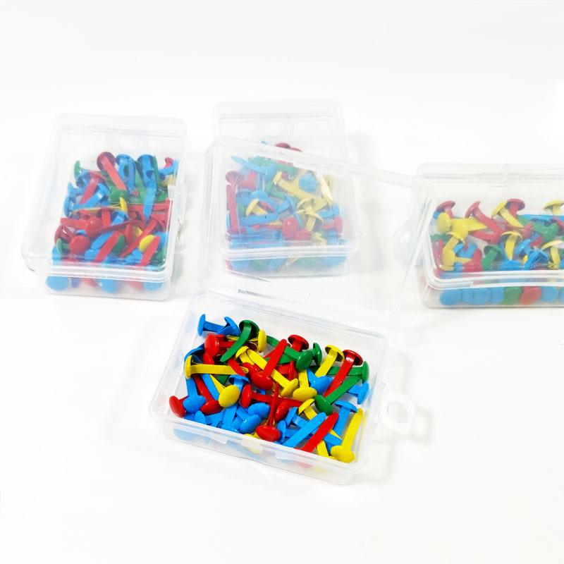Colorful Sheep Horn Decorative Double-Foot Nails for Creative DIY Projects