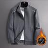 Coat Men Plus Fleece Thickened Cardigan Hoodie Spring and Autumn Winter Casual Sports Shirt Middle-aged Jacket Men Integrated Velvet