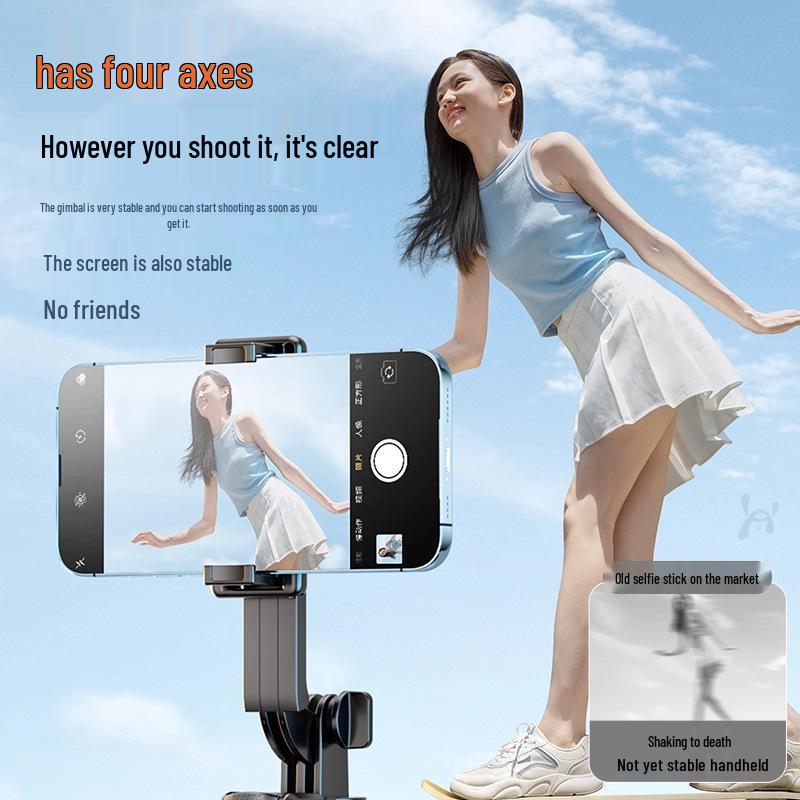 Bluetooth Selfie Stick & Tripod: Portable Telescopic Phone Holder for Desktop & Floor Use