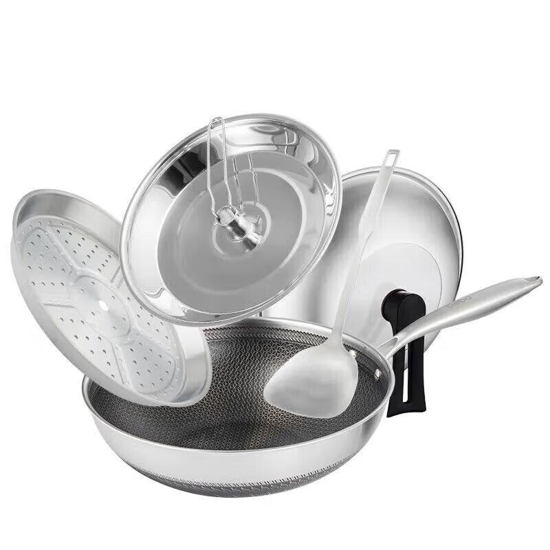Debo 316 Stainless Steel Honeycomb Non-stick Wok