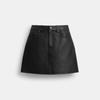 Mini Leather Skirt Black