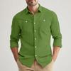 Men's Loose Classic Lapel Multi-pocket Industrial Work Shirt Top