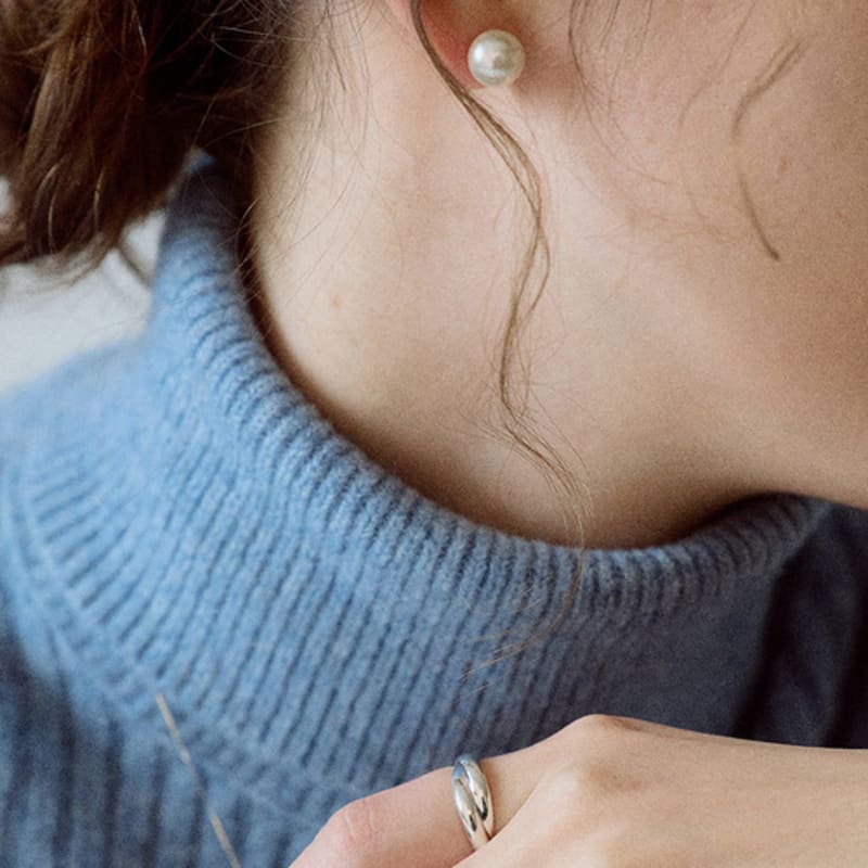 NORMALLEE [14K] Essential Pearl Earrings (10mm)