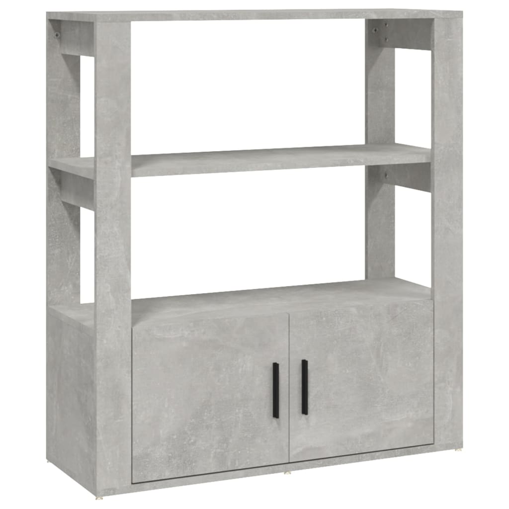 Sideboard Concrete Grey 80 x 30 x 90 cm Particleboard