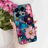 Colorful Butterfly Fashion For Infinix Note 40 5G X6852 Case Silicone TPU Black Cover For Infinix Note40 5G Bumper Shell Fundas