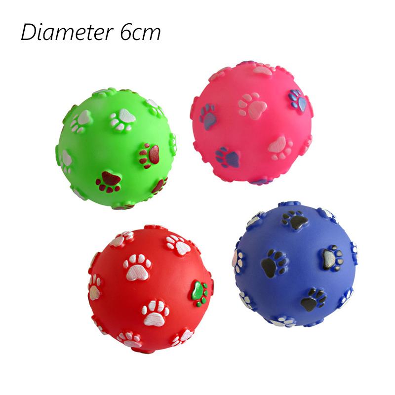 1 Stück Durchmesser 6cm Quietschender Haustier Hundeball Spielzeug für kleine Hunde Gummi Kauen Welpenspielzeug Hundezubehör Hundespielzeug Haustiere brinquedo cachorro