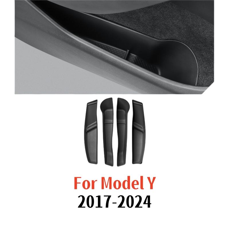 Door Side Storage Box Front Rear Door Handle Armrest Tray Organizer For Tesla Model 3 Model Y Model S Model X 2025 Highland