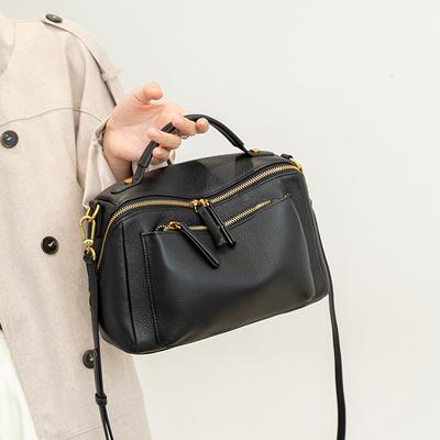 First Layer Genuine Leather Women's Bag Fashion All-in-one Handbag High-grade Texture Shoulder Bag