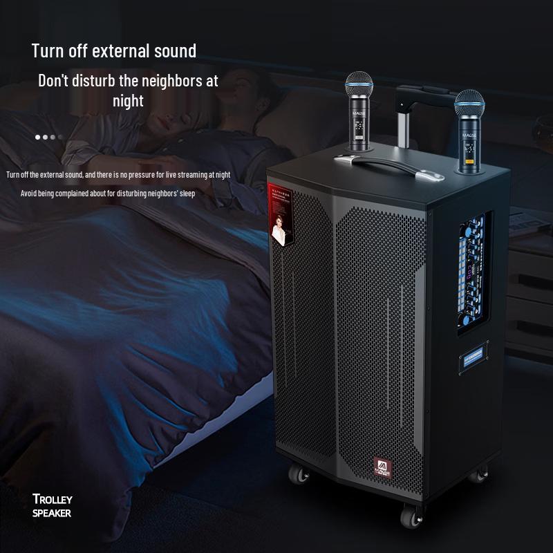 Malone Portable Wireless Bluetooth Trolley Speaker (CN version)