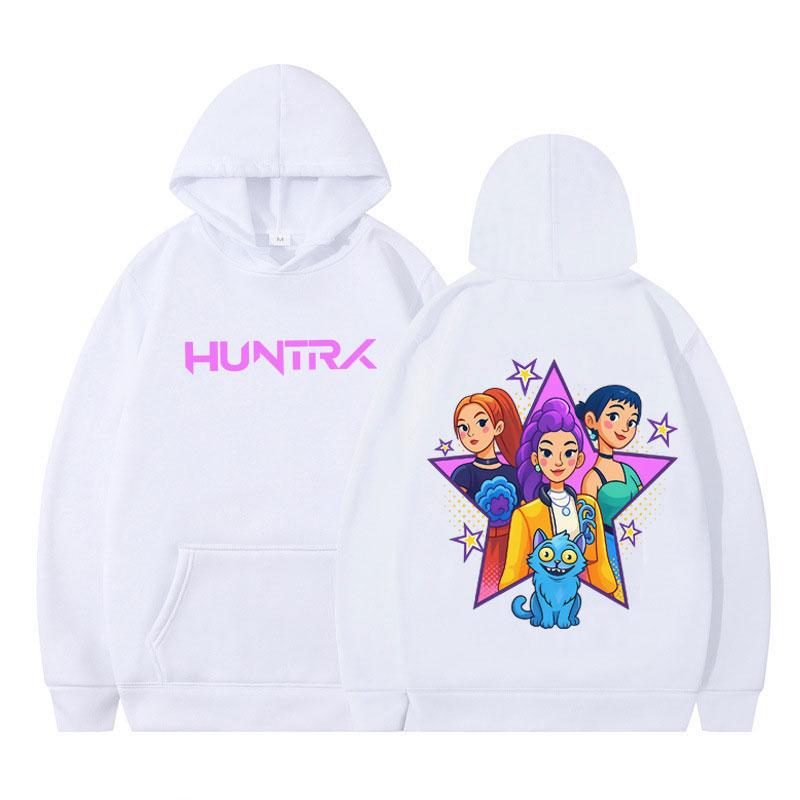 Kpop Demon Hunters Tiger Graphic Hoodies Men Women Hip-hop Fashion Sweatshirt Winter Thick Aesthetic Loose Oversized Tracksuit